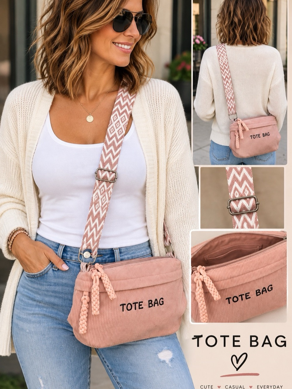 Zenana Pink TOTE BAG